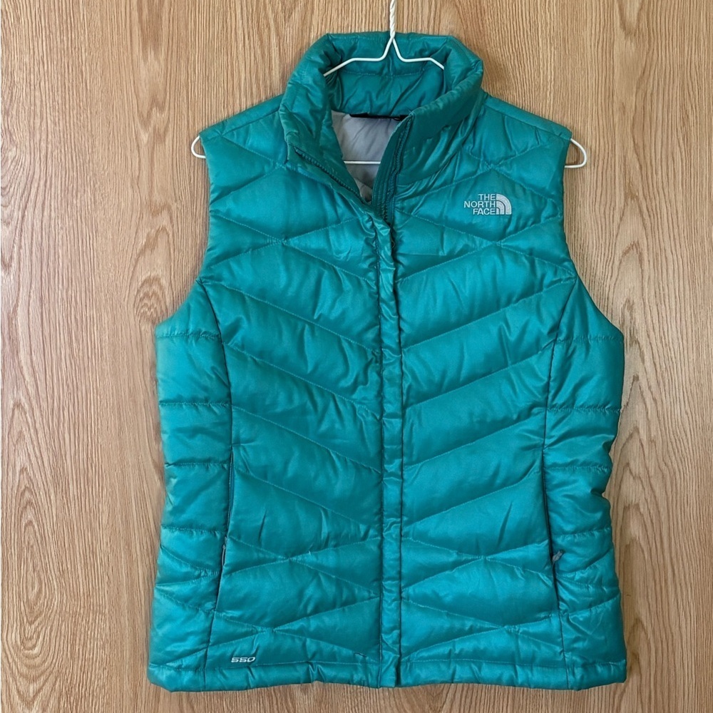 The North Face 550 Turquoise Insulated Puffer Quilted Vest